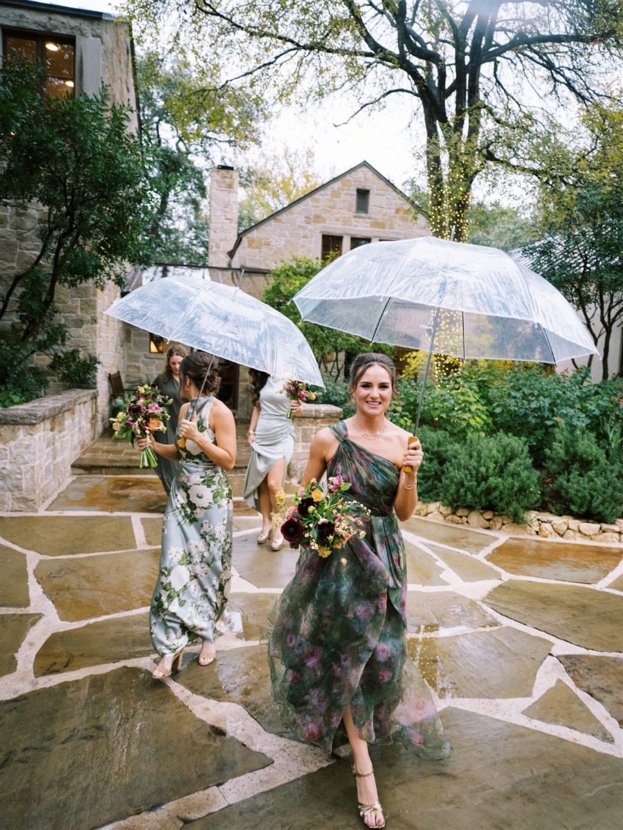 Hand Embroidered favors and the prettiest plan B you ever did see