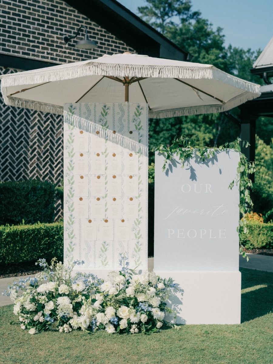 Timeless blue and white garden wedding at hadden estate