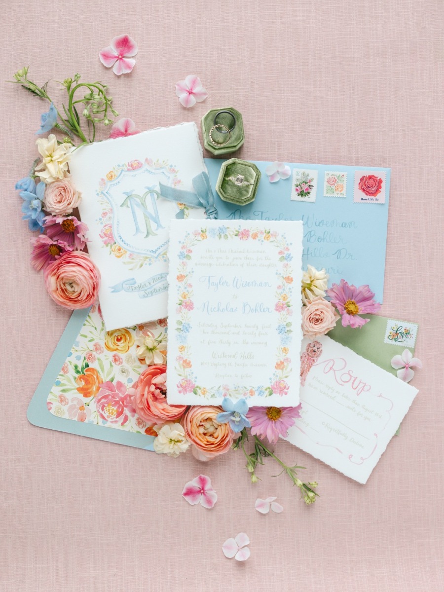 Can you guess which brand inspired this maximalist pastel wedding?