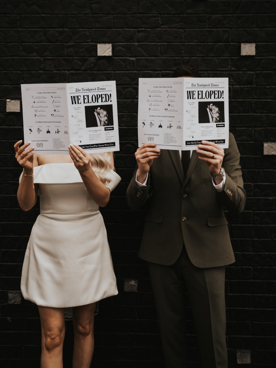 Shh... this couple hasn't told anyone yet about their Vegas elopement