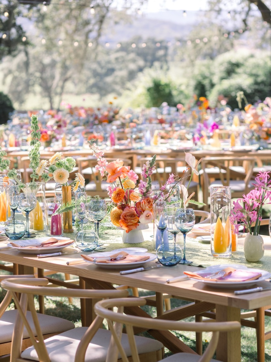 This garden-inspired wedding grew out of every color of the rainbow