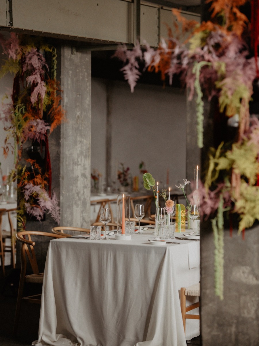 A Bavarian wedding hosted in the most unexpected industrial venue