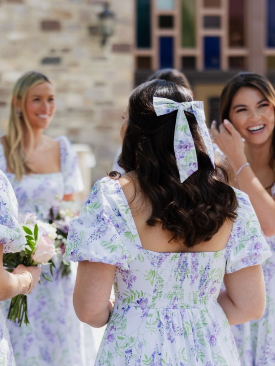 A black-tie estate wedding inspired by the couple's love of lilacs
