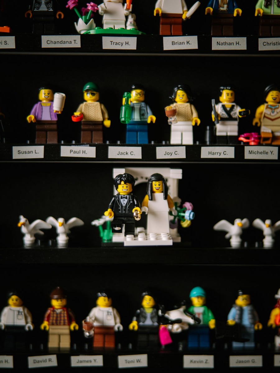 This NYC Wedding Featured Custom LEGO Figurines of Every Guest