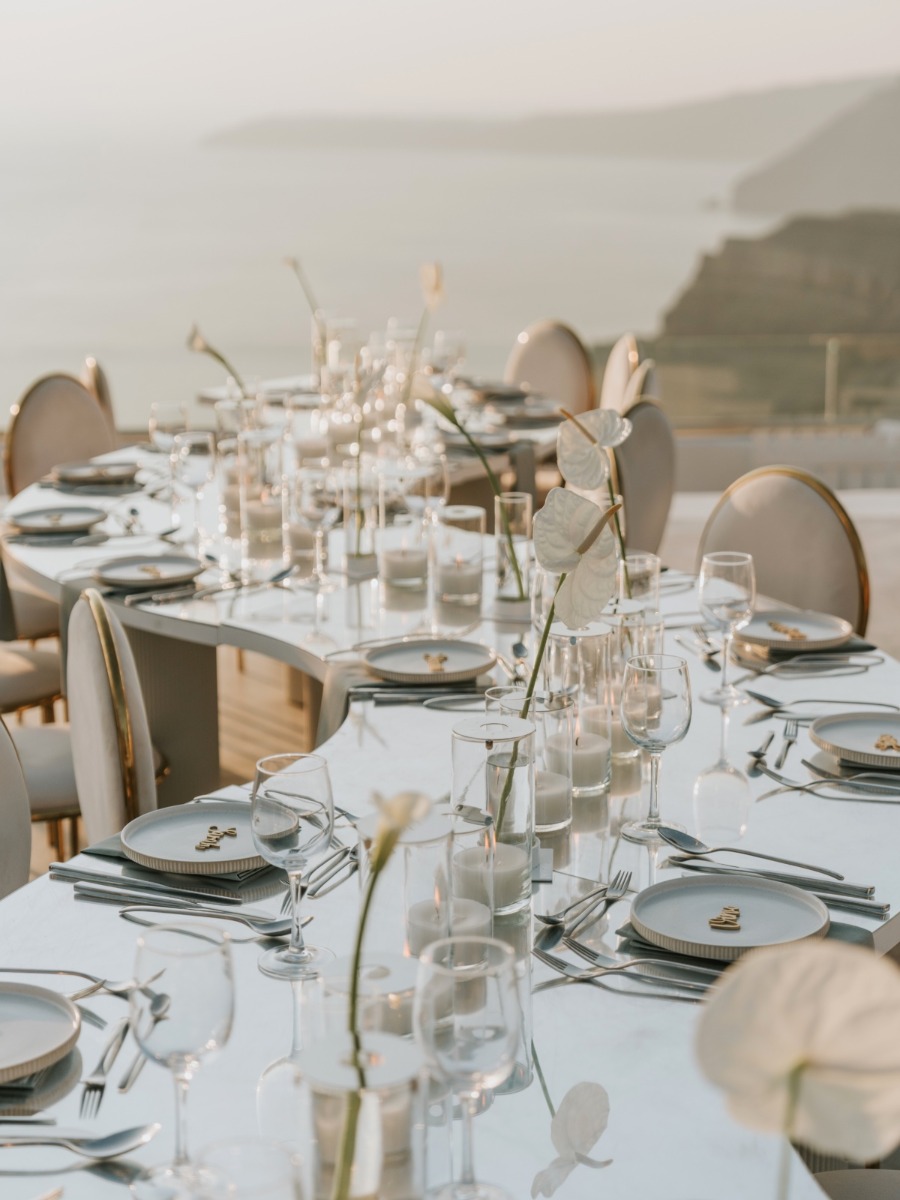 This Beautiful Wedding In Santorini Started As A Real Life Rom-Com